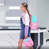 KLFVB 3PCS Girls Backpack, 15" Sequin Unicorn Bookbag with Lunch