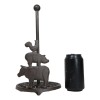 Ebros Gift Cast Iron Rustic Farm Barn Animals Rooster Pig
