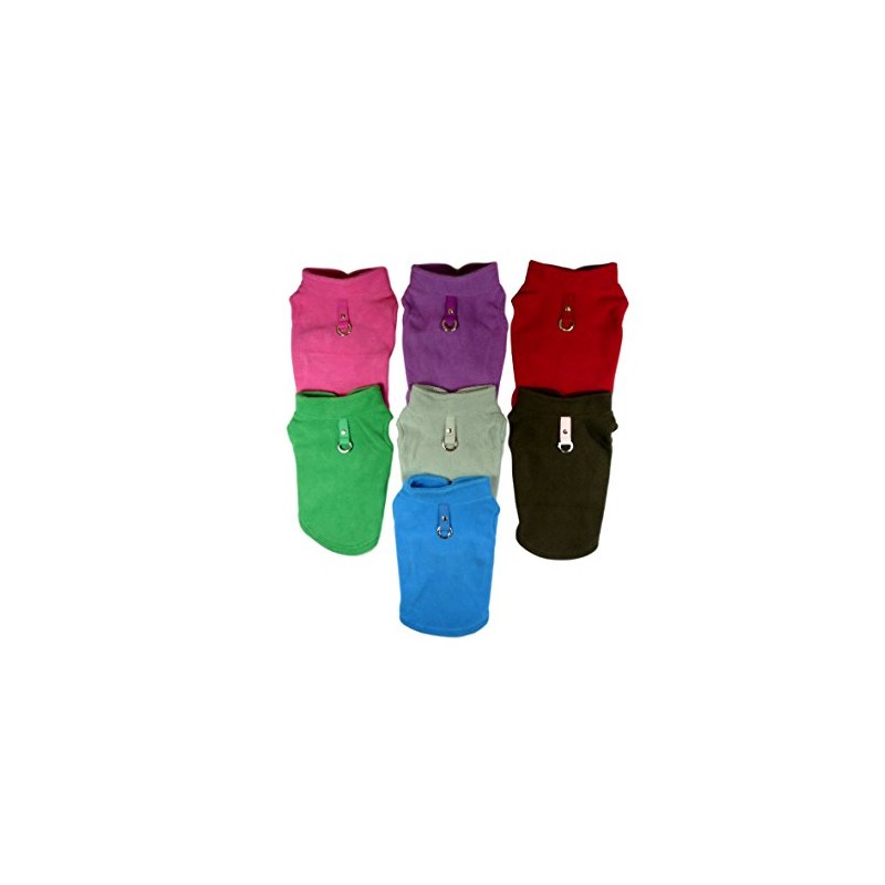 Dog Fleece Harness Vest Jumper Sweater Coat for Small Breed