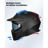 ILM Open Face Motorcycle 3/4 Half Helmet for Dirt Bike