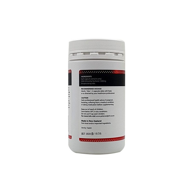 Peter & John Dietary Sulfur MSM 1300 120 Capsules /