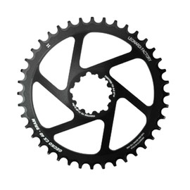 Leonardi - Gecko CX Chain Ring to fit SRAM GX-1400, X1-1400, XO1, XX1, RIVAL1, FORCE1, Force 22 Capo Ultra. 10 & 11 Chain Compatible. 7075-T6 Aluminum 38 Tooth Round (40-Teeth)