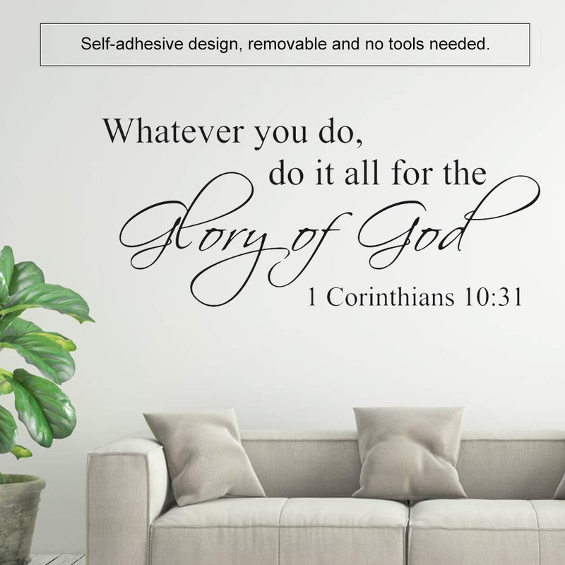 Whatever You Do Do Everything To Glory God Wall Decor
