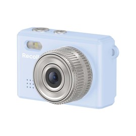 IRT Toy Camera, Mini Camera, Compact Digital Camera, Photo and Video Function, Micro SD Card Slot, Recollo, Blue