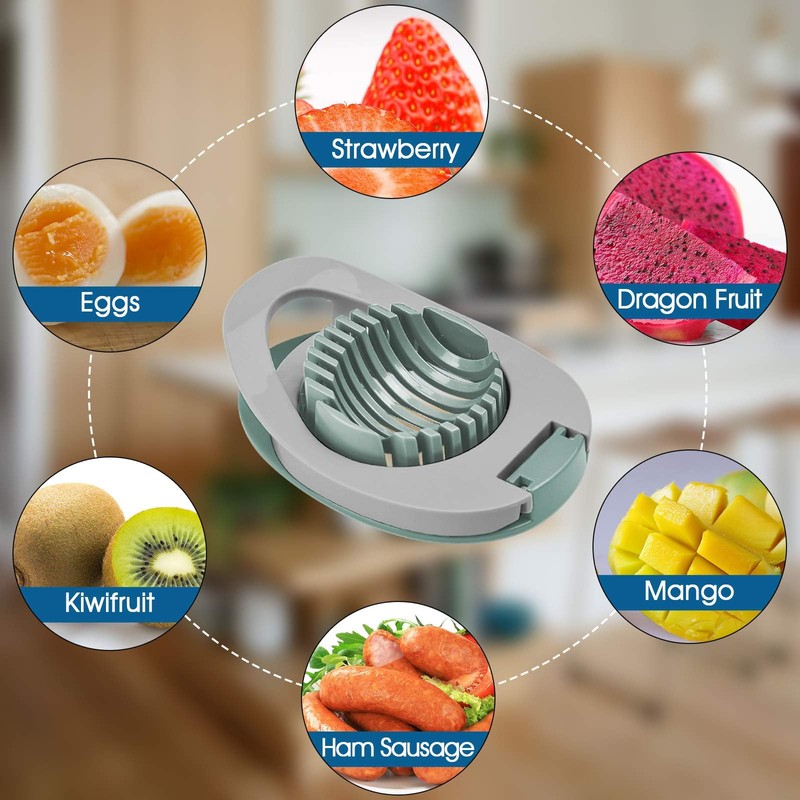 2-Pack Stainless Steel Wire Egg Slicer – Versatile Egg Cutter