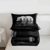 Castle Fairy Lodge Cabin Comforter Set Gray Bear Pine Tree