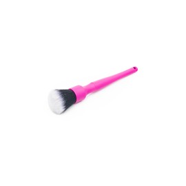 Detail Factory - Synthetic Long-Handle Detailing Brush - Ultra-Soft Synthetic Bristles, Comfortable Grip, Scratch-Free Cleaning for Exterior/Interior Panels, Emblems, Badges, Gagues, Pink