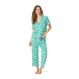 PJ Salvage Women's Whimsy Pj Set, Sea Moss, S