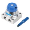 G1/4" Thread 3 Position 4 Way Aluminium Alloy Pneumatic Hand