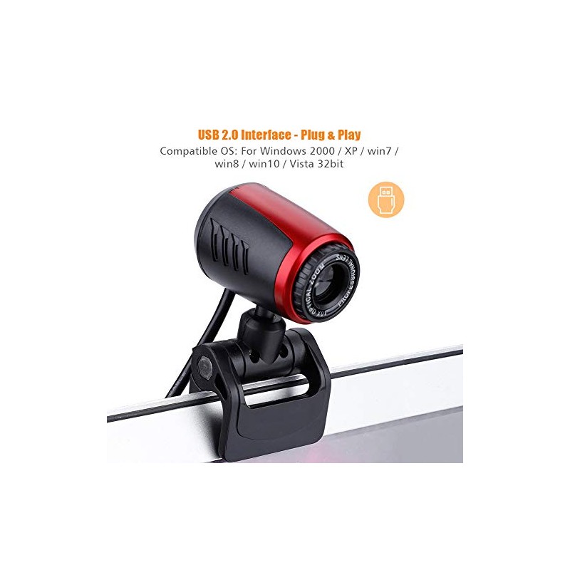 Cámara Web 360 °, Cámara De Computadora USB, Cámara Web
