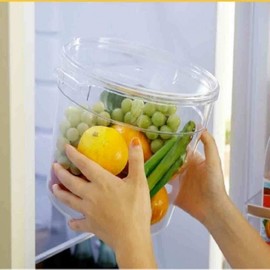 Korean-Made Round PC Plastic Toy Storage Organizer 8 Quart