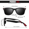 Gqueen Unisex Polarised Sunglasses - Classic Retro Glasses for Men