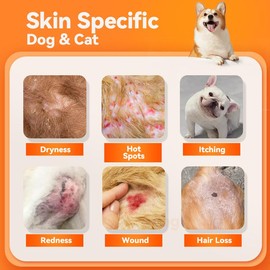 Puainta Pipot Skin Sprays for Dogs and Cats - nature soothing spray, clean & soften, reduce itchy scratching:_8oz