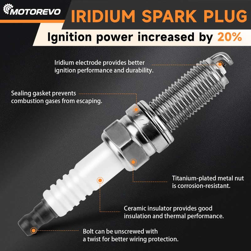 Ignition Coil Pack and Iridium Spark Plugs Set of 4