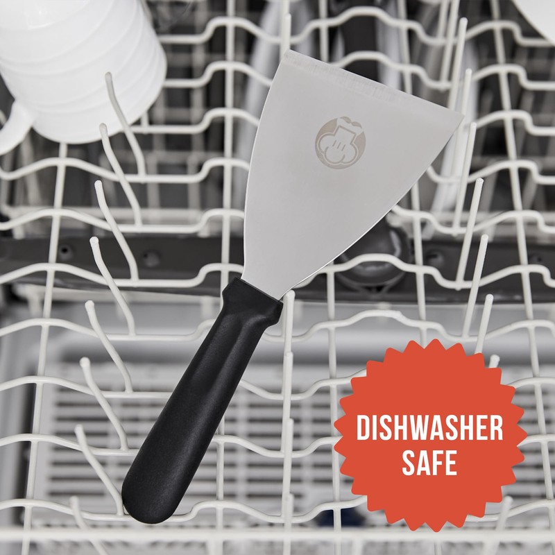 Chef Pomodoro Pizza Dough Scraper – 4-Inch (10 cm) Stainless