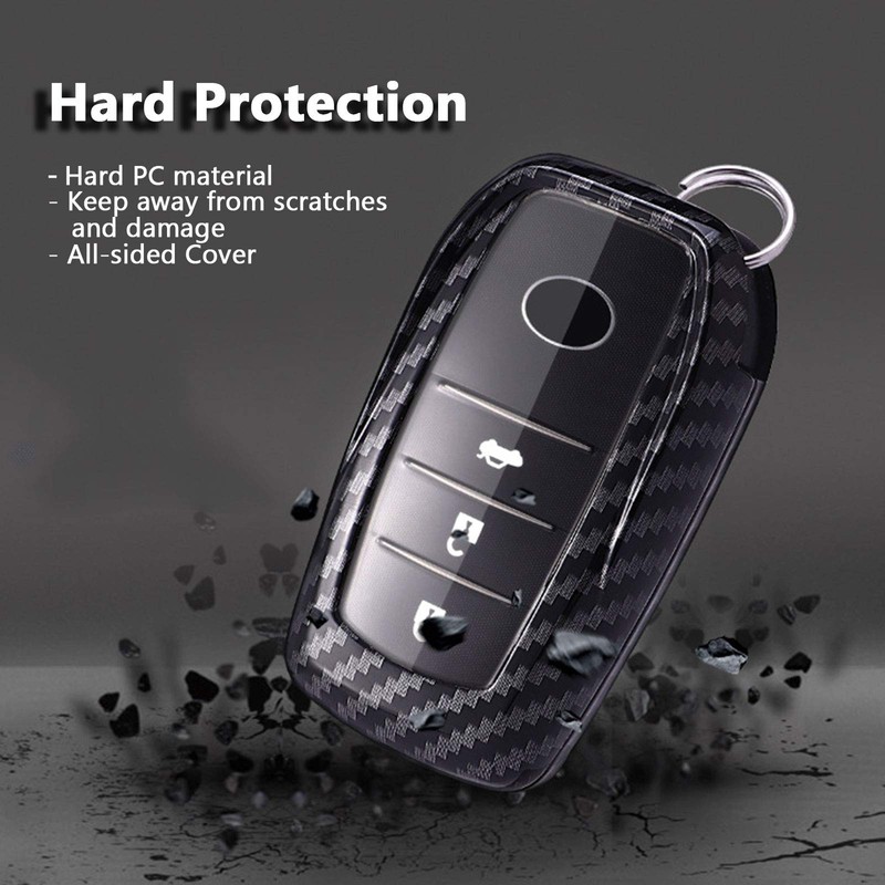 Kwak's Car Key Cover PC Key Case Carbon Fibre Pattern