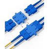 VANDESAIL 5pcs SC/OS2 Duplex Fiber Optic Adapter SC Female to