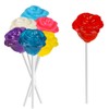 Fruidles Charming Roses Lollipops, Large Lollipop Sucker, Mixed Fruit Flavor,
