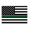 Magnet Me Up Thin Green Line American Flag Magnet Decal,