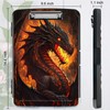 RWUTYTIUL Flame Dragon A4 Clipboard with Storage Pen Holder, Clipboards