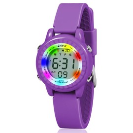 Dodosky Watches for Girls Age 5-12, Girls Watch - Watches for Kids Gifts for Girls Age 6 7 8 9 10 11 Birthday Gifts for 4-13 Year Old Girls Outdoor Toys for Girls Xmas Gifts Stocking Stuffers - Dark Purple