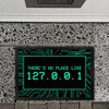 trendaffe Localhost Doormat with IP Address 127.0.0.1 in Turquoise -