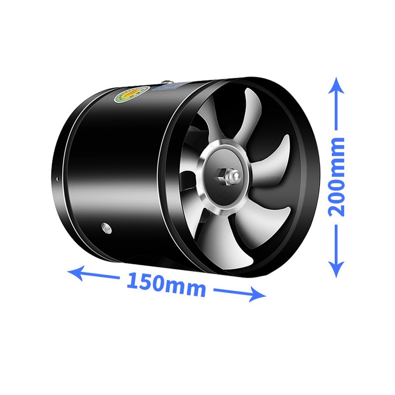 Round Inline Booster Duct Fan Exhaust Ventilation Fan with Low