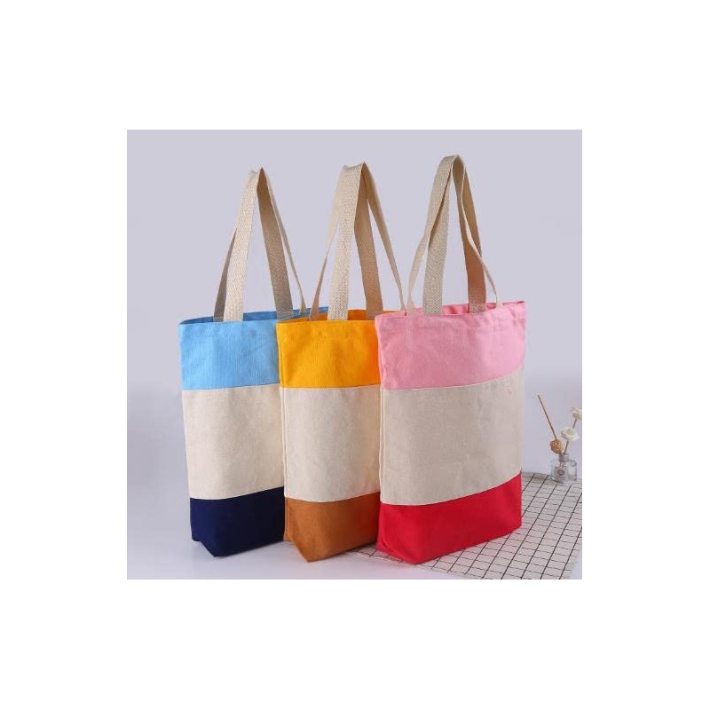 FASYACO Heavy Duty Canvas Reusable Shopping Tote Bag Daily Use