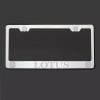 KA T304 Chrome Polished Lotus Laser Etched Engraved License Plate