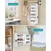 SONGMICS Hanging Closet Organizer, 6-Tier Fabric Storage Shelf, Separable Closet