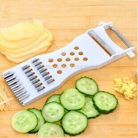 CyberStore2020 White Multifunctional Kitchen Blade Stainless Steel Grater for Cheese, Ginger and Vegetables, Metal, Assorted, One Size