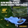 Unbranded 40" Blow Molded Plastic Rolling Garage/Shop Creeper Mechanic Cart