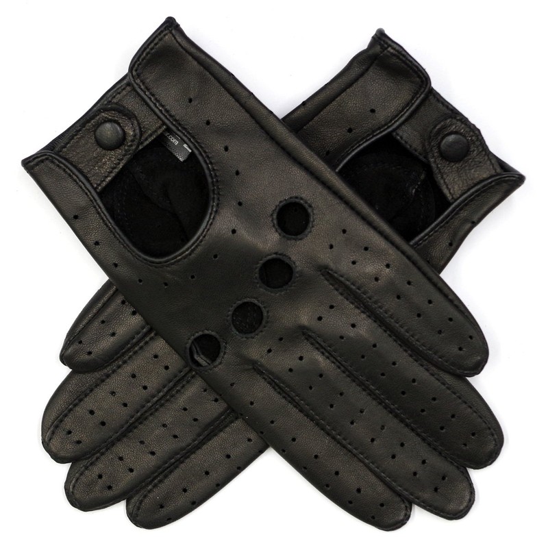 Harssidanzar Womens Lambskin Driving Gloves,Unlined Leather Gloves For Women With