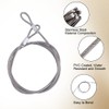 GORGECRAFT 2Pcs 1.4M Security Safety Cable Luggage Lock 4mm Braided