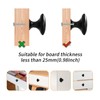 GOTRUST 15PCS Black Drawer Knobs 30mm, Cabinet Door Knobs Black