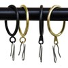 42 Pcs Metal Curtain Ring with Eyelet (Gold-ID/1.7")