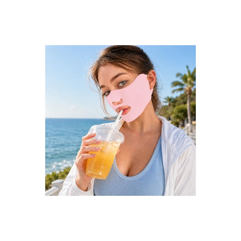 UPF 50+ UV Face Mask for Women - Ice Silk