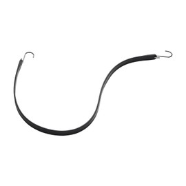 Happybuy 10 Piece Flat Bungee Cord, 20mm Heavy Duty Bungee Straps with Steel S-Hooks, 36" Elastic Bungee Rope for Cargo, Tarps, Trucks, and Tents, Black