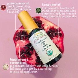 Celestial Serum - USDA Organic Revitalizing Face and Neck Serum For All Skin Types