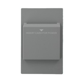 Leviton HKSWP-G Hospitality Key Card Switch Faceplate, Gray
