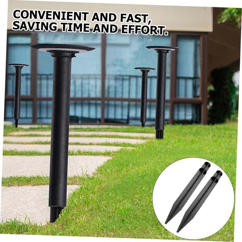 Mipcase Solar Light Ground Stakes Replacement Durable Outdoor Stakes for