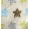 Super Soft & Fluffy Large Patterned Baby Blanket (Cream Stars)