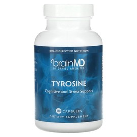 BrainMD BrainMD Tyrosine 120 Capsules 500mg supplement per capsule, 1 / BrainMD 브레인MD 타이로신 120 캡슐 캡슐당 500mg 보충제, 1
