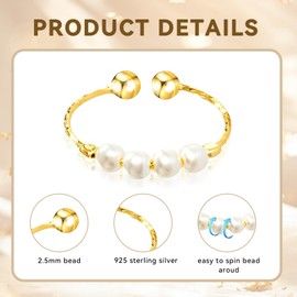 YANINEE Pack of 3 Anxiety Anti-Atress Ring, Worry Rings for Women, Engagement Rings, Gifts for Boyfriend