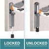 sourcing map 2 Pack Kickdown Door Stop, Spring Loaded Telescopic
