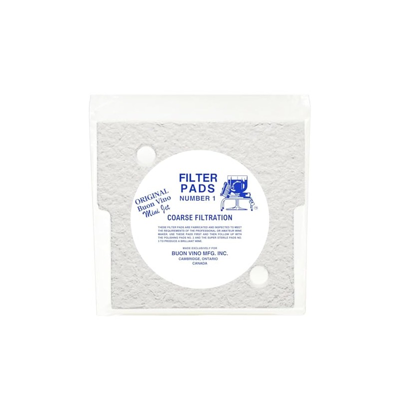 BUON Vino Coarse Filtration Mini-Jet Filter Pads #1 – 10-Pack