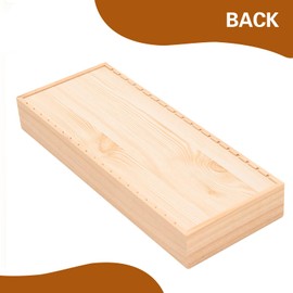 Copper Foil Dispenser for Stained Glass Copper Foil Tape, 12.6 x 5.5 x 2 Inch Wooden Copper Foil Tape Dispenser, Stained Glass Supplies Foil Dispenser for Stained Glass Art Tools Storage