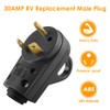 OPL5 30AMP RV Replacement Male Plug RV Electrical Plug Adapter