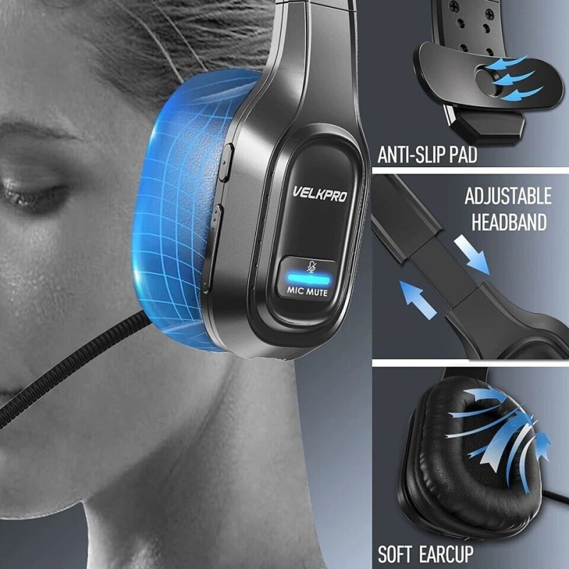 BlueParrot Wireless Headphone Blue Parrot Headset Bluetooth Truck Driver Noise