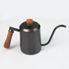 Stainless Steel Coffee Hand Pot with Wooden Handle Long Mouth